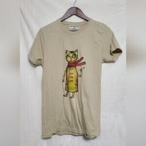 Artegraphia Smoking Cat Tee Size S